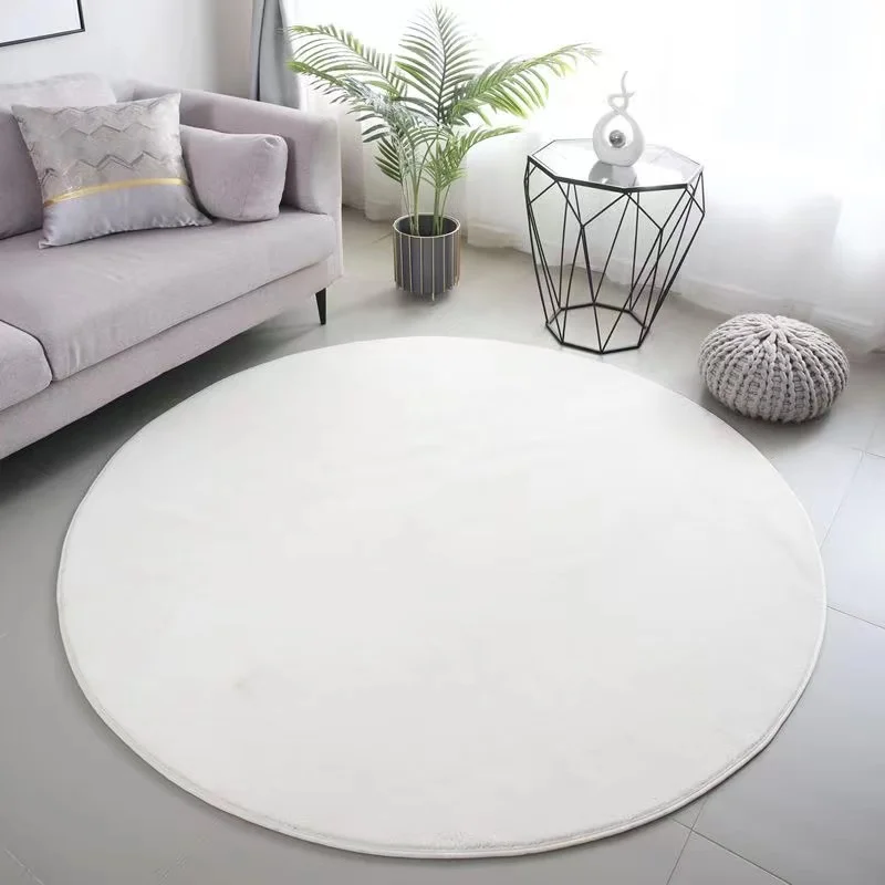 

XueNaDiT01 Household White Living Room Carpet Large Area Bedroom Bedside Carpet