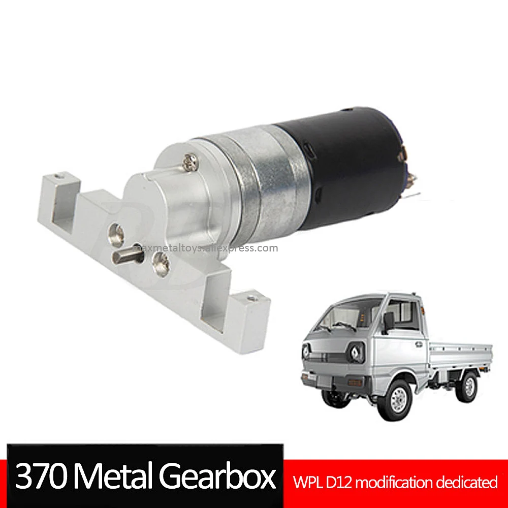 

Metal Gearbox High Torque 370 Gear Motor DIY Upgrade Accessories For WPL D12 D42 Off-Road RC Remote Control Car