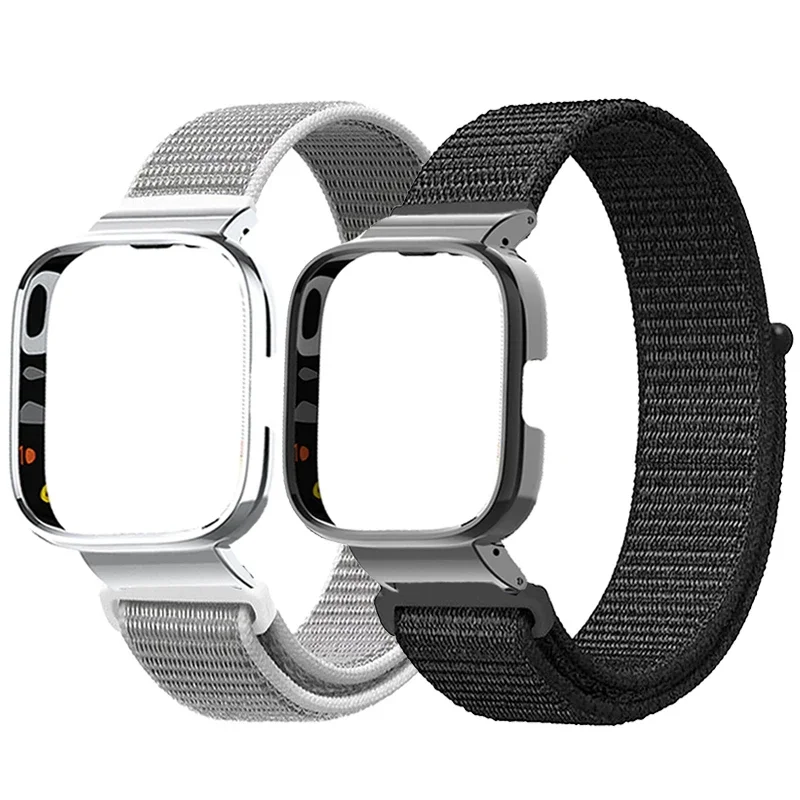 Universal Nylon Loop Strap Case Protector for Smartwatches - Versatile Wrist Band Bracelet Accessory