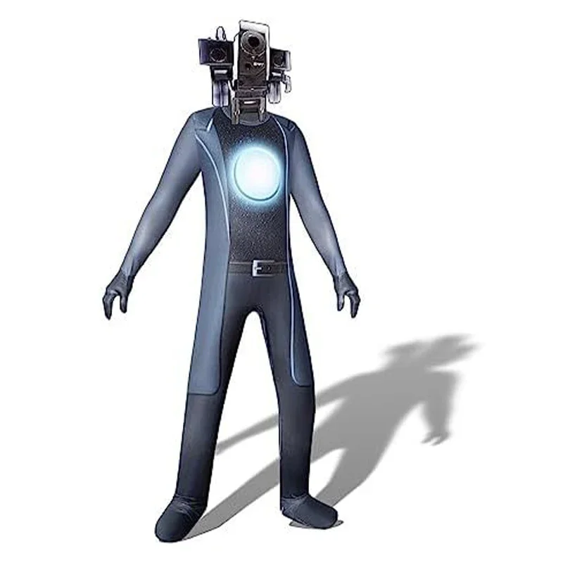 thumbnail image 1 of Disfraz de Cosplay de baño Skibidi, altavoz para hombre, televisor, camcorderman, disfraces, mono, máscara, Halloween para mujeres y hombres, 1 of 4