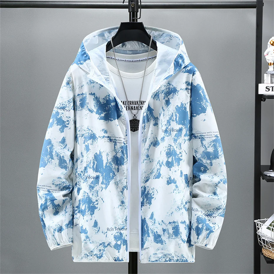 Summer Thin Jacket Men 11XL 10XL Plus Size Jacket Thin Coat Fashion Casual Camouflage Jackets Summer Outerwear Male 2