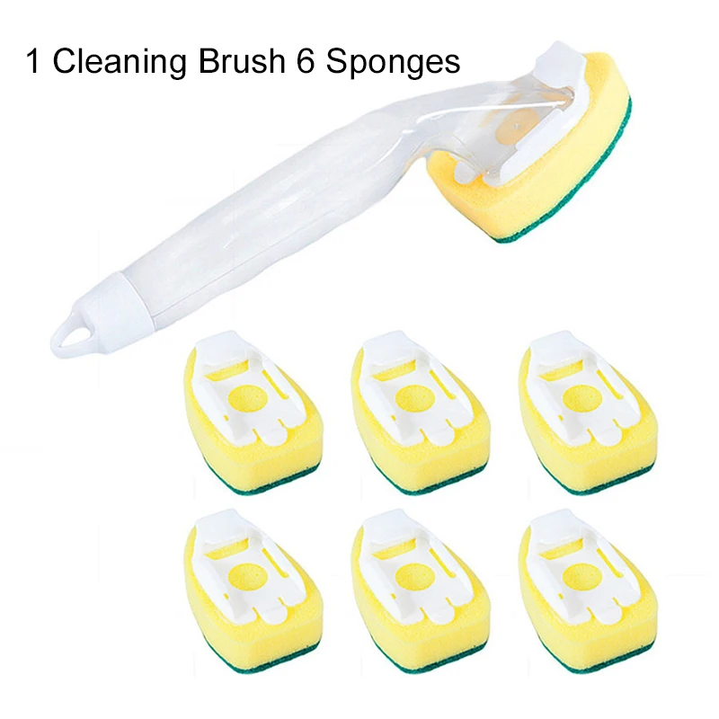 18 Pieces Dish Wand Refills Replacement Sponge Heads Scouring Scrubber Pads  Heavy Duty Dish Wand Sponge for Kitchen Sink Cleanin - AliExpress