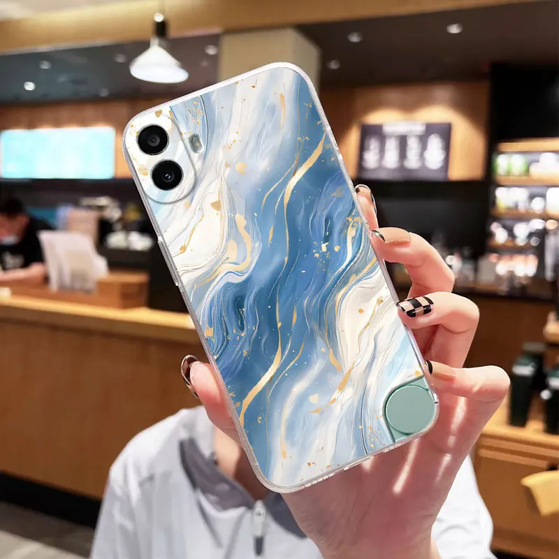 Clear Shockproof Soft Silicone Back Cover Case with Cat Design for CMF Phone 1 2A Plus and Phone 2 2A 5G