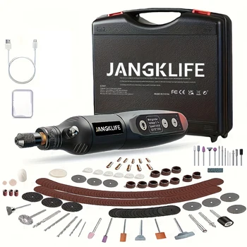 JANGKLIFE USB Cordless Rotary Tool Kit Woodworking Engraving Pen DIY For Jewelry Metal Glass Mini Wireless Drill 1