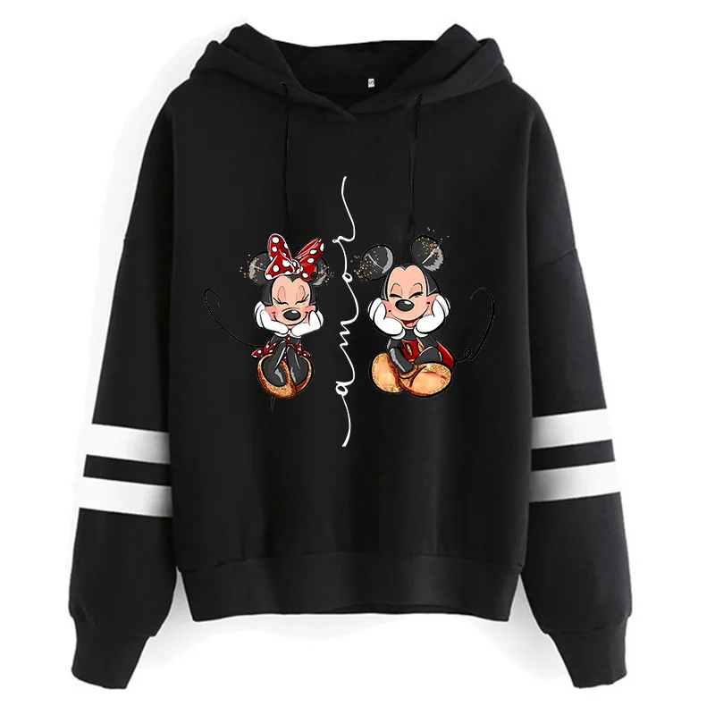thumbnail image 1 of Sudadera con capucha de dibujos animados para niño y niña, ropa con estampado de Disney, Minnie Mouse, Mickey, Grunge, Harajuku, Y2k, años 90, 1 of 3