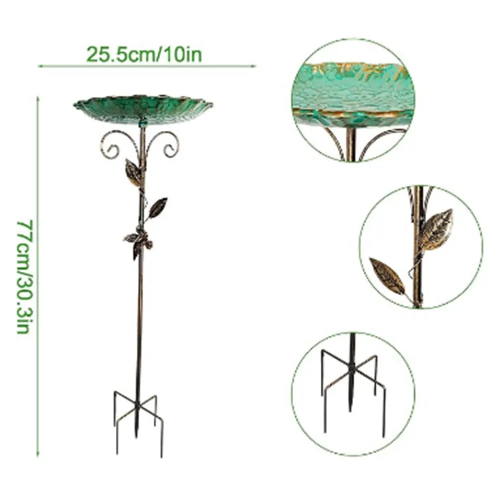 Vintage Freestanding Birdbaths Bird Bath Feeder Bowl Garden Birdbath Bowl for Garden Patio Yard