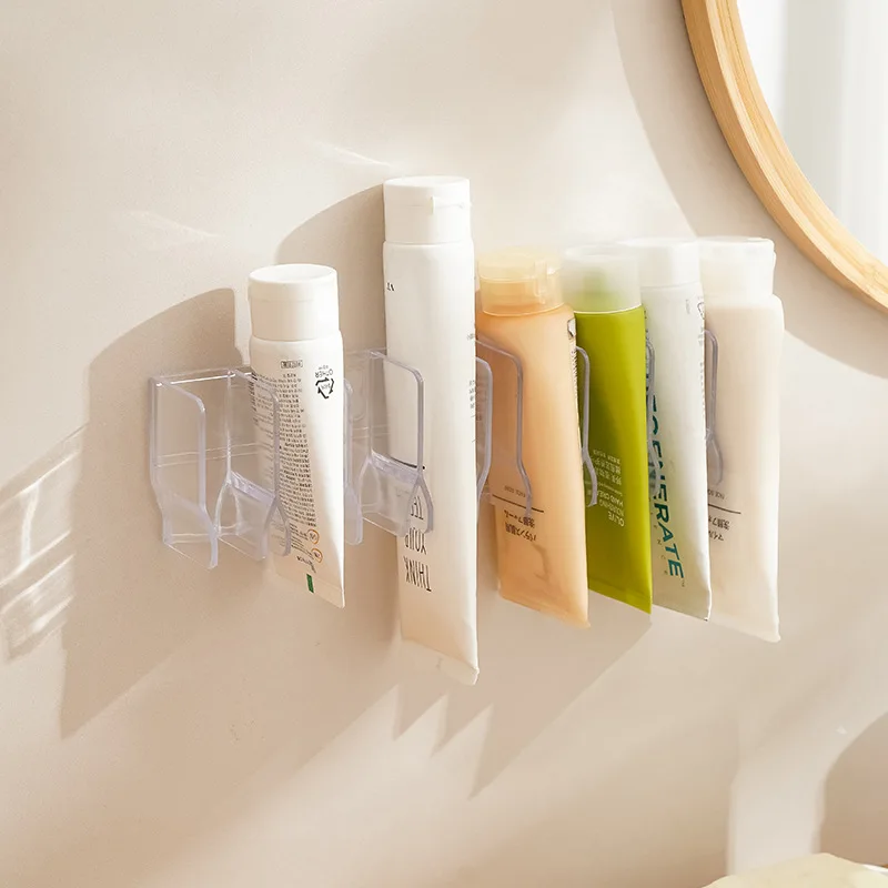 Wall-Mounted Toilet Facial Cleanser Storage Rack for Bathroom