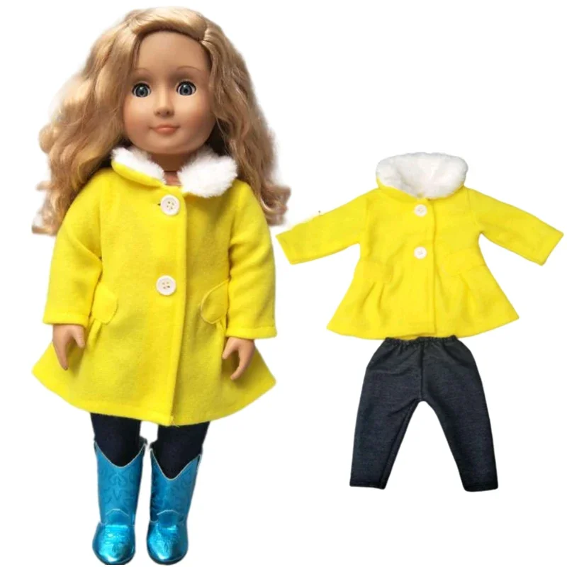 Deluxe Fashion Outfit Set for 18 Dolls - Stylish Jacket and Pants Combo