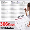 2024 Wall Hanging Calendar Daily Planner Large 366 Days Sheet Memo Pad To Do List Agenda Schedule Adult Child Educational Toys 1