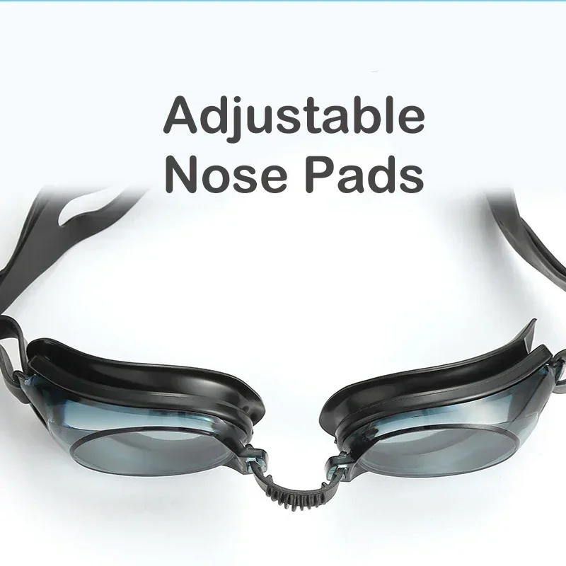 Swimming goggles anti-fog anti-ultraviolet high-definition flat mirror adult boys girls silicone Adjustable without restraint swimming goggles