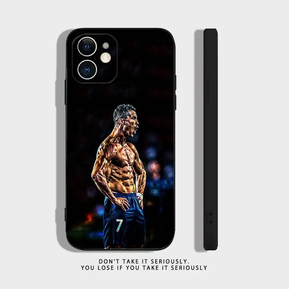 CR7 Football Legend Soft Black Shockproof Phone Case