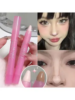 Heallor Matte Highlighter Contouring Stick 3D Shadow Cream Pen Sculpt Nose Facial Eye Lying Silkworm Brightening Concealer Penci - Thumbnail 8