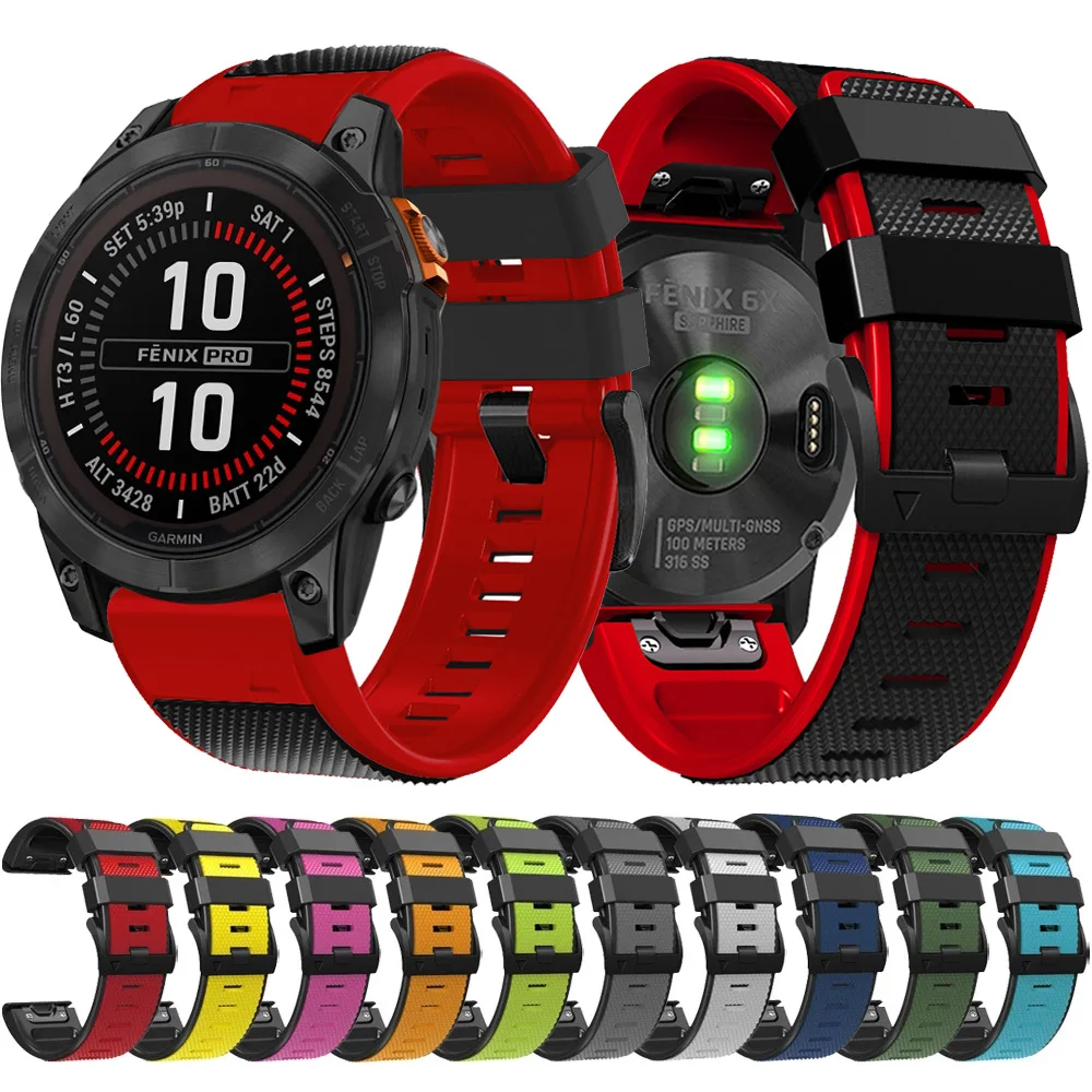 Per Garmin Fenix 7X 7 Pro 6X 6 Pro Sapphire Solar 5 5X Plus Epix Pro Gen 2 Tactix 7 Pro Quickfit 26Mm 22Mm Cinturino Cinturino Cinturino