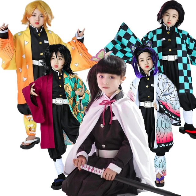 Anime Demon Slayer Cosplay Costume Kimetsu No Yaiba Kanao Tsuyuri Kanawo  Kimono Outfit Women Halloween Costumes - AliExpress