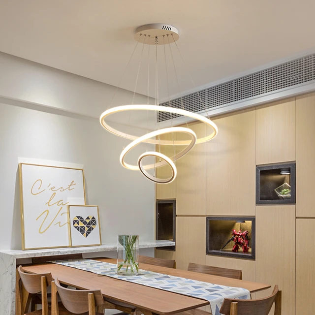 Plafonnier LED Circulaire Noir au Design Moderne, Luminaire Décoratif d'Nik, Idéal pour un Loft, un Salon, une Salle à Manger ou une Cuisine 1
