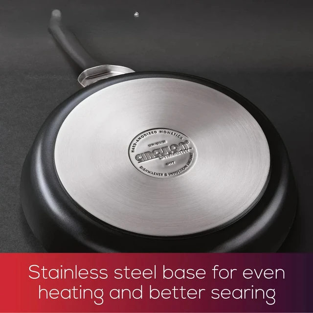 Base Stainless Steel Nonstick Induction Frying Pan, 12 inch, Brushed Stainless  Steel - AliExpress