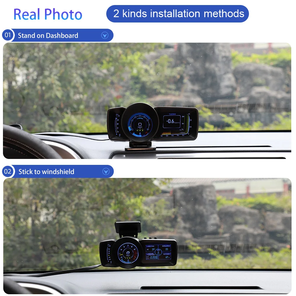 Vjoycar-OBD2  GPS ӵ HUD ڵ º ǻ, 3 ȭ, ٱ, ú  ˶, ڵ ׼