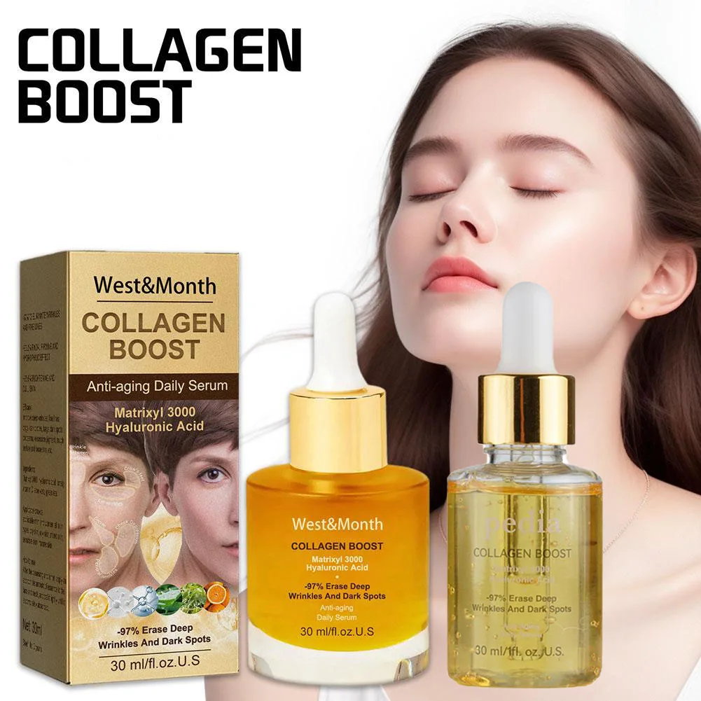 Collagen Face Serum 30ml For Moisturizing Fading Fine Lines Brightening Skin