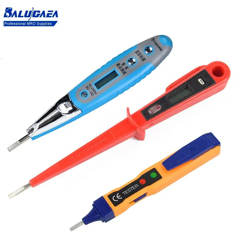 

Multifunctional Digital Display Induction Test Pen Voltage Meters12-250V Pronounce Voltage Meters Electric Voltage Tester