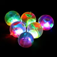Colorful Flash Jumping Ball Children Luminous Toys Glowing Bouncy Ball Kids LED Glitter Elastic Ball Outdoor Fun Lato Toys 1