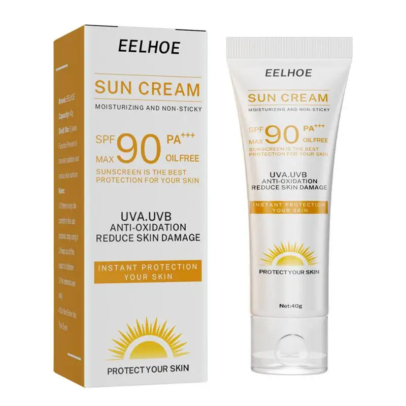 Summer Sunscreen Cream 40g Sun Burn Repair UV Protection Facial Skin Care Hydrating Moisturizing Oil Free Sunblock For All Skin