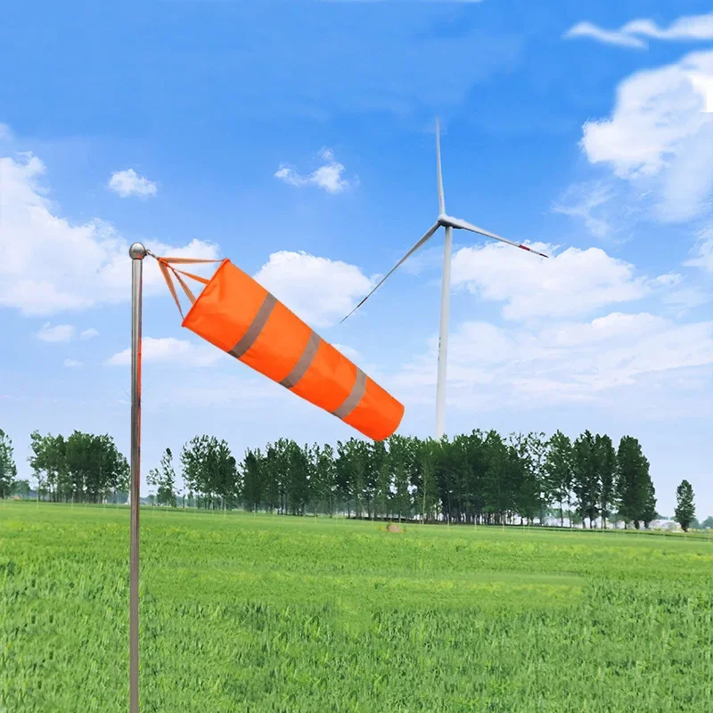 Garden Art Decor Wind Sock Weather Vane Reflective Windsock Outdoor Scratchproof Windproof Fluorescent Reflective Windsock Weathervane Wind Vane 60/80/100CM