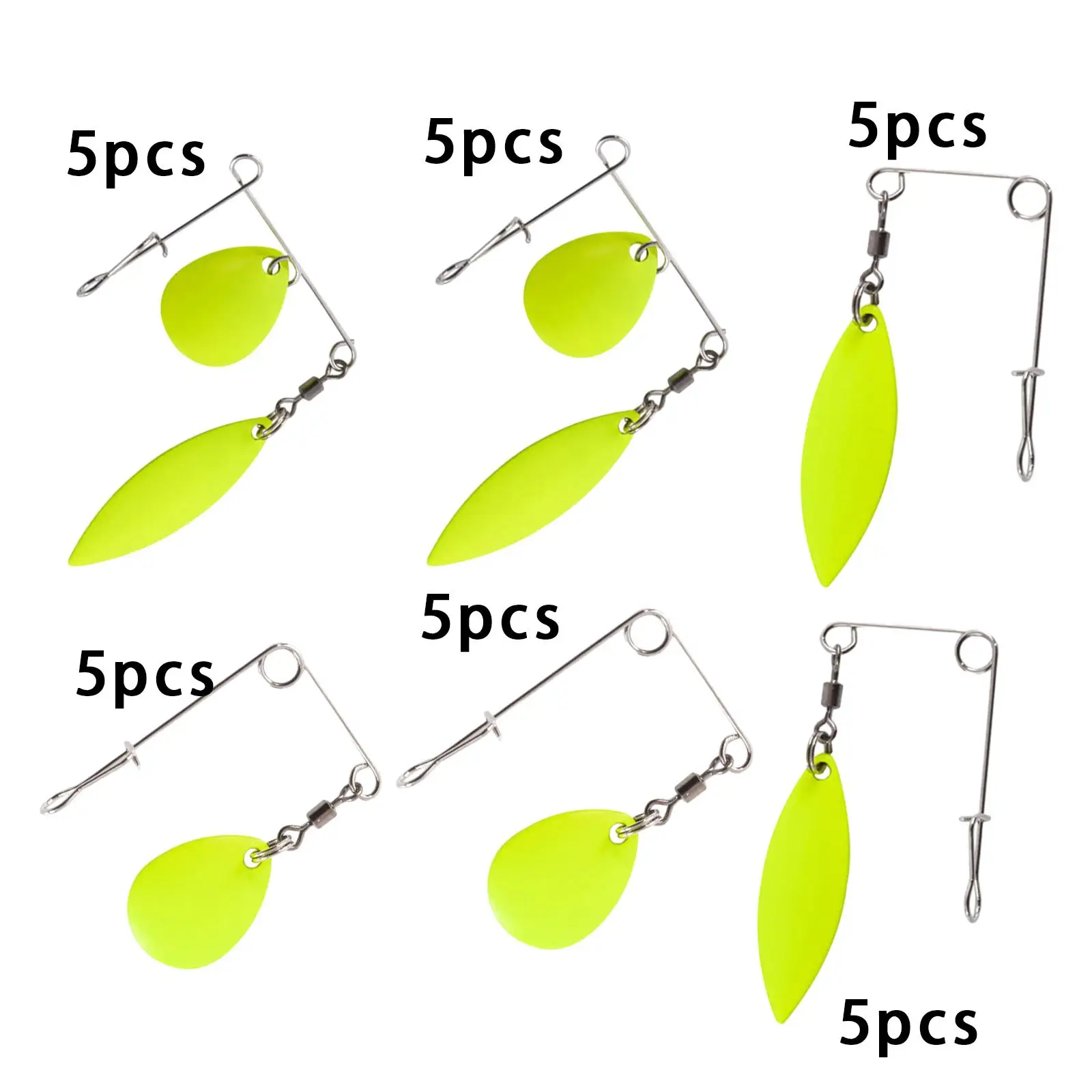 

5 шт. рыболовные приманки, рыболовные снасти, инструменты, вращающиеся блестки для озерной рыбалки