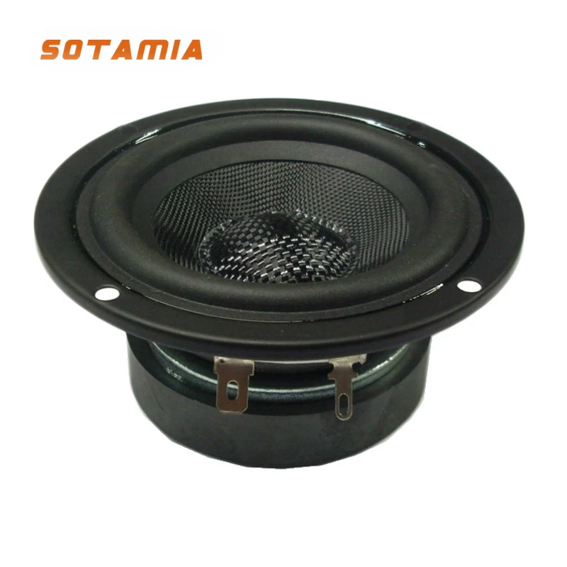 Mid Range Speaker 1Pcs 3.5 Inch Mid Range Audio Speaker 4 8 Ohm 20W Glass Fiber Cone Waterproof Speaker Hifi Stereo Home Music Loudspeaker