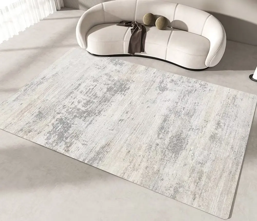 Minimalism Solid Color Carpet Japanese Style Beige Carpets for Living Room Bedroom Cloakroom Foot Mat Hall Sofa Area Large Rug 4