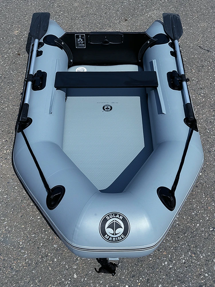 Solarmarine Inflatable Fishing Boat MC230-3 0.7mmPVC 1-2 Person Kayak Canoe Assault for the Sea Water Sports