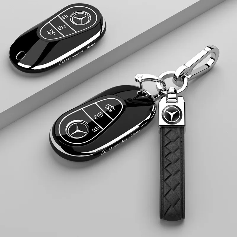 고품질 TPU 자동차 키 커버 케이스 쉘 메르세데스 벤츠 2022 C S 클래스 W206 W223 S350 C260 C300 S400 S450 S500 액세서리