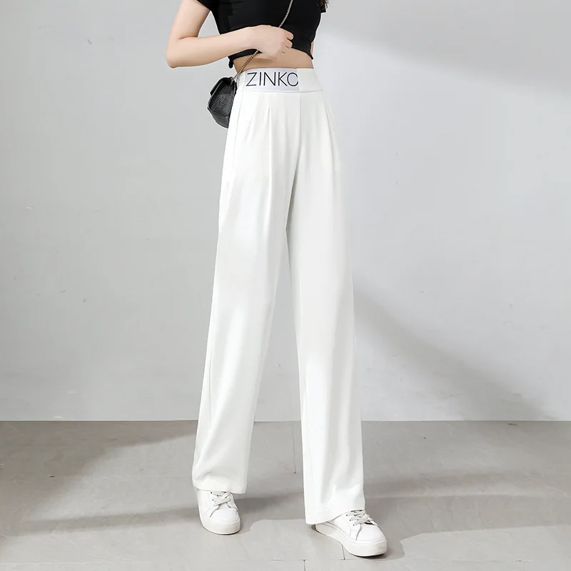 

Women Office Wear Straight Pants Vintage High Ladies Trousers Baggy Korean 2022 Spring/Summer Wide Leg Female Plus Size Clothes