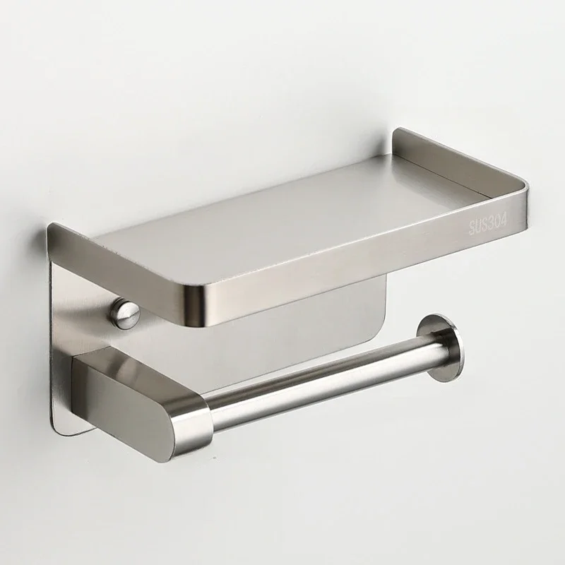Stainless steel tissue holder bathroom accessories tissue storage rack