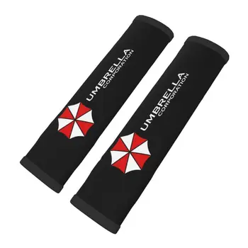 Umbrella Corporation Copri cintura di sicurezza per auto Set di 2 pezzi Cuscini morbidi per cintura di sicurezza Spalline per cintura di sicurezza Decorazione universale