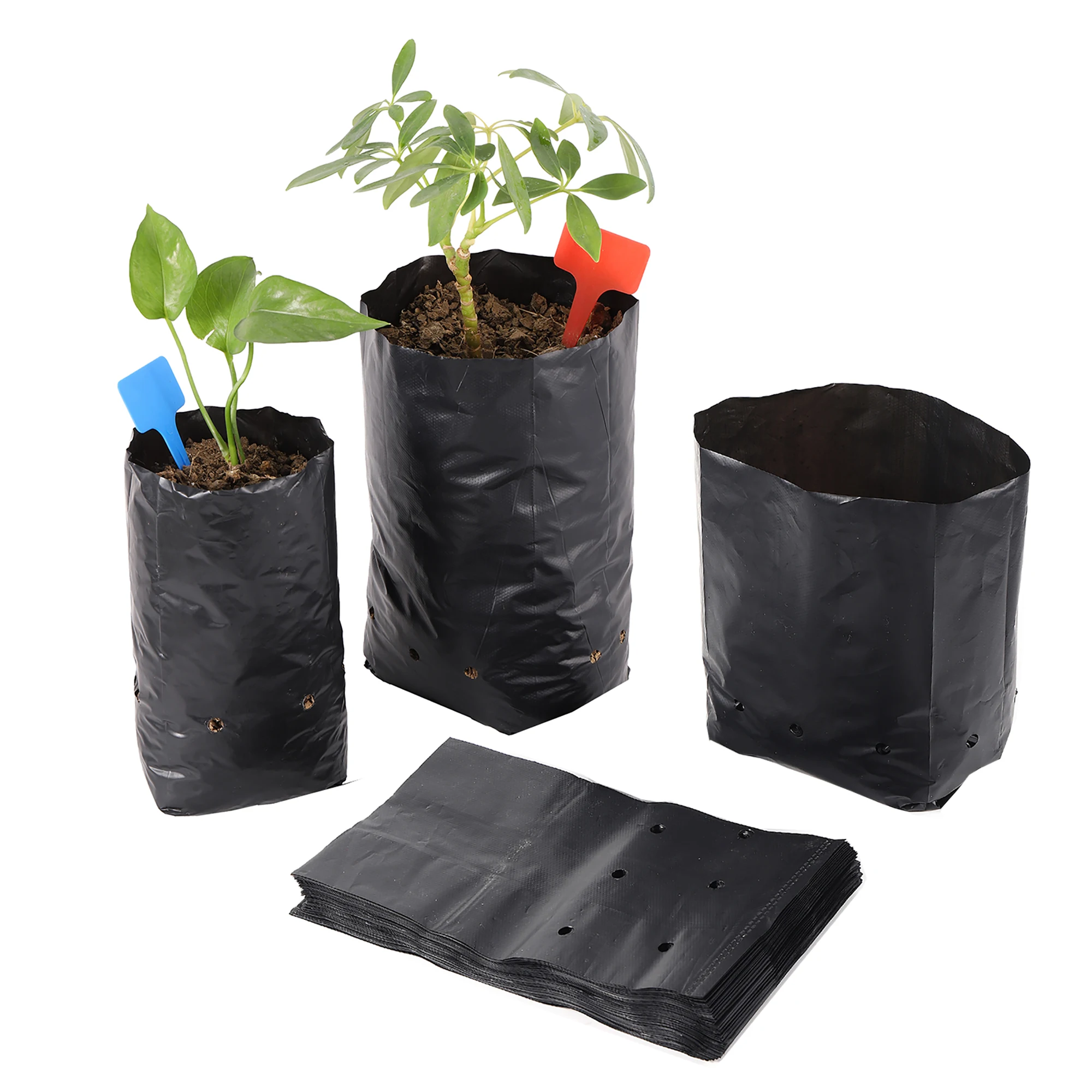 30PcsPEPlasticNurseryBagswithBreathableHoleThickenPermeable