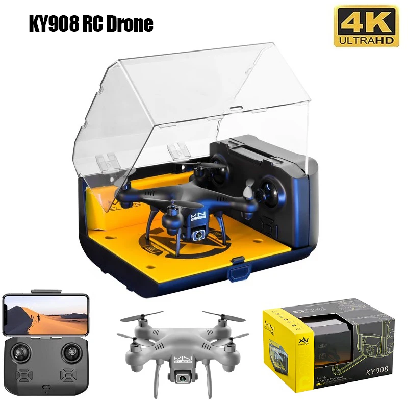 Nwe KY908 Mini Drone with 4K HD Camera WiFi FPV Air Pressure Altitude Hold One-Key Return 360 Rolling RC Helicopter Kid Toy GIft    EUR 18.16    EUR 12.71     