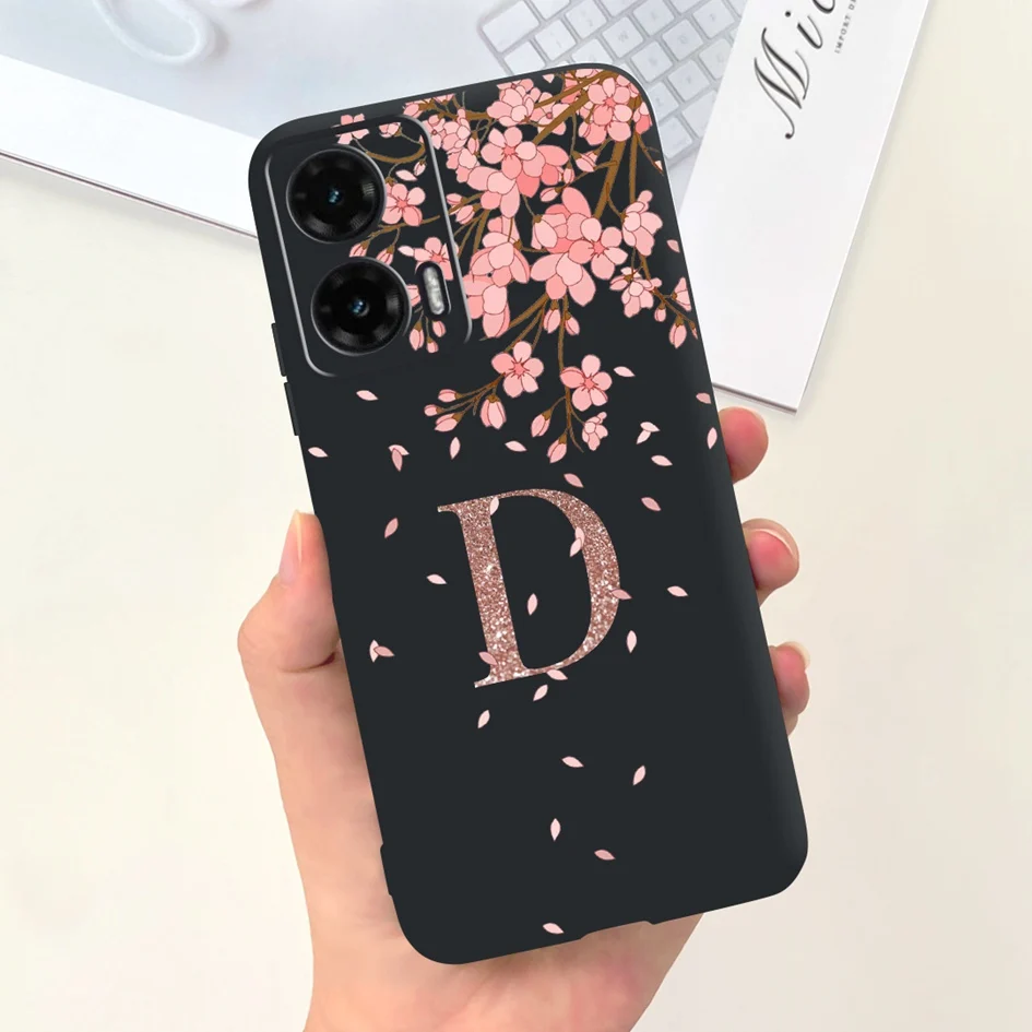 Chic Crown Letters Soft Silicone Back Cover for Moto G35 5G - 2024 Edition