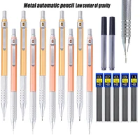 Low Center of Gravity Metal Mechanical Pencil 0.3 0.5 0.7 0.9 2.0mm Lead Refill HB Automatic Pencil Art Sketch Painting Writing 1