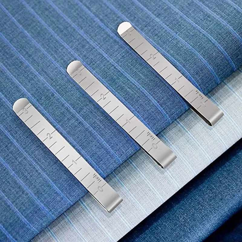 10/1Pcs Sewing Clip Stainless Steel Hemming Clips Metal Sewing Crimping Clip Fabric Measuring Ruler Quilting DIY Tools sewing clips,garment clips