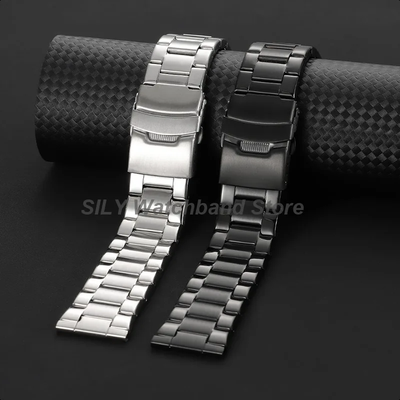 Premium Stainless Steel Men's Sport Watch Band - Universal Replacement Bracelet, Metal Wristband