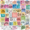 50pcs Self-adhere Motivational labels Cartoon Graffiti Stickers Phone Guitar Laptop Notebook Suitcase Water Bottle Waterproof 1