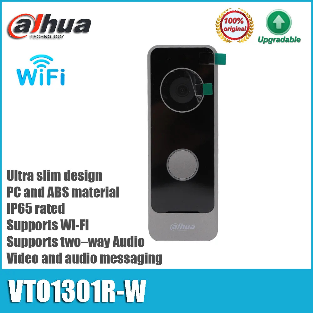 Original Dahua VTO1301R-W Wireless Video Intercom IP65 IP & Wi-Fi Villa Door Station Doorbell