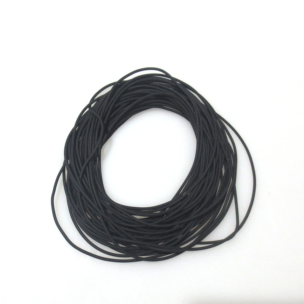 20M A Piece Diameter1.6 2.0 2.5 2.8 3.0mm Rubber Solid Elastic Rubber Line For Fishing Traditional Level Round Elastic Rope