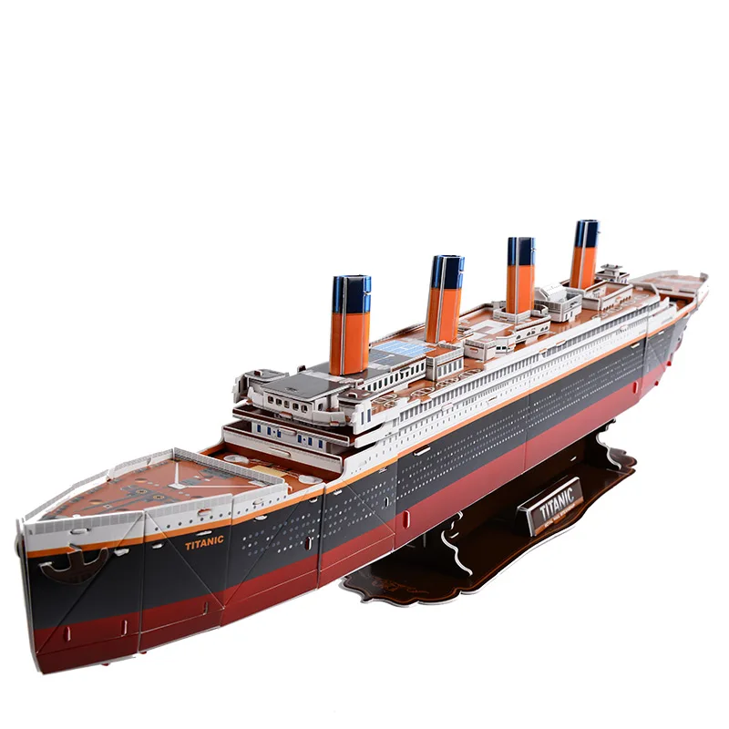 Titanic Giant Cruise Ships 3D Paper Model Puzzle DIY Educational Learn Cognition Toys Building Kits Nostalgic Model 2
