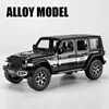 1:22 Jeeps Wrangler Rubicon Alloy Model Car Toy Diecasts Metal Casting Pull Back Sound and Light Car Toys For Children Vehicle 2