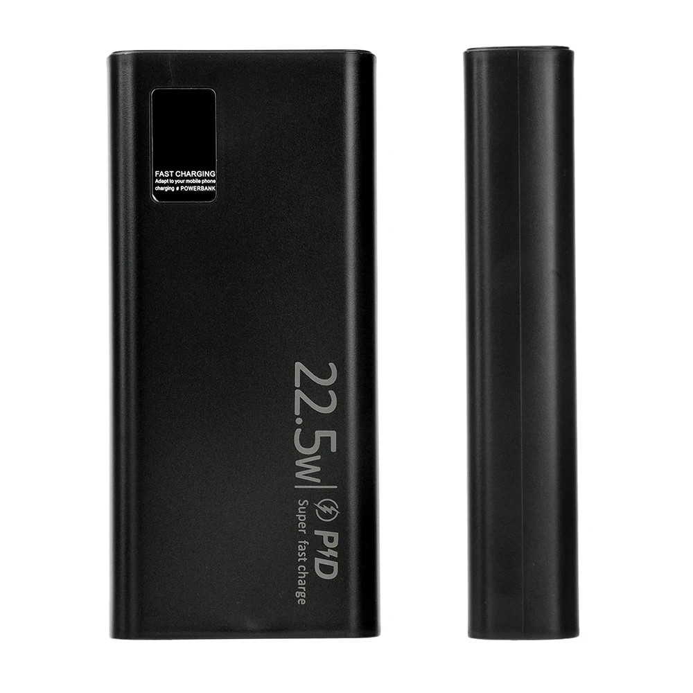20000mAh 22.5W Ricarica rapida Power Bank Kit fai da te 1260110 Custodia batteria Power Bank Kit fai da te Nero Bianco Power Bank Case - immagine 6