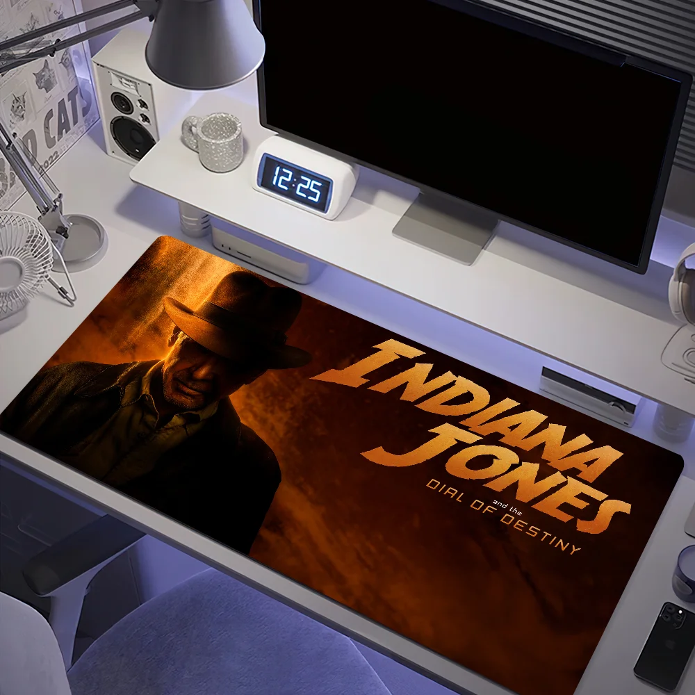 Cartoon I-Indiana Jones For Computer Game Big Keyboard Office Large Mouse Mat Pad Anti-slip Rubber PC Mice 4