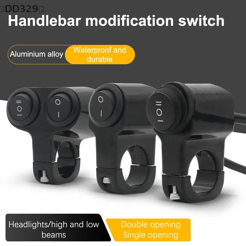 〔DD329〕Motorcycle Headlight Switch Spotlight Fog Light Button Retro Moto Pit Dirt Bike Motorbike Accessories 22mm