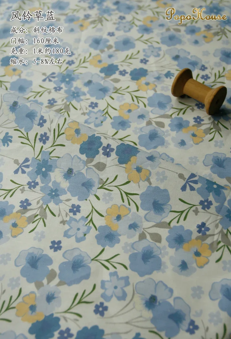 160x50cm Neue Floral Nette Twill Baumwolle Stoff Kinder Kleidung Bekleidung Stoff Handgemachte Diy Nähen Tuch – Detail 17