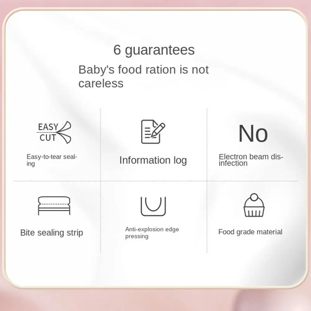 30PCS/Set Disposable Milkpowder Pouches Leakproof Sealed Portable Baby Food Storage Bags Feeding Milk Powder Holder baby food storage containers food pouch
